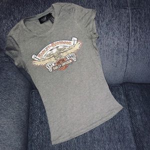 Harley-Davidson Grey Short Sleeve Logo T-Shirt